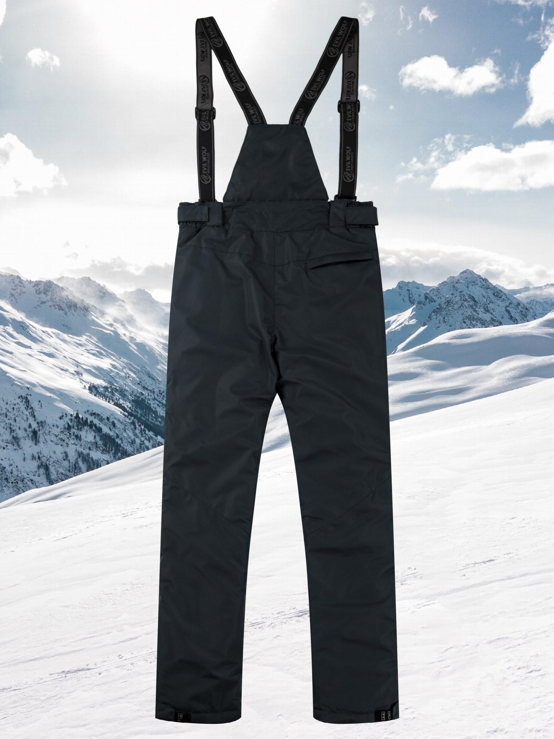 Men's Winter Thick Trouser & Suspenders Ski Wear