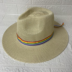 Rainbow Ribbon Summer Sun Hat