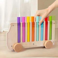 Wooden Sorting Car with 20 Cards