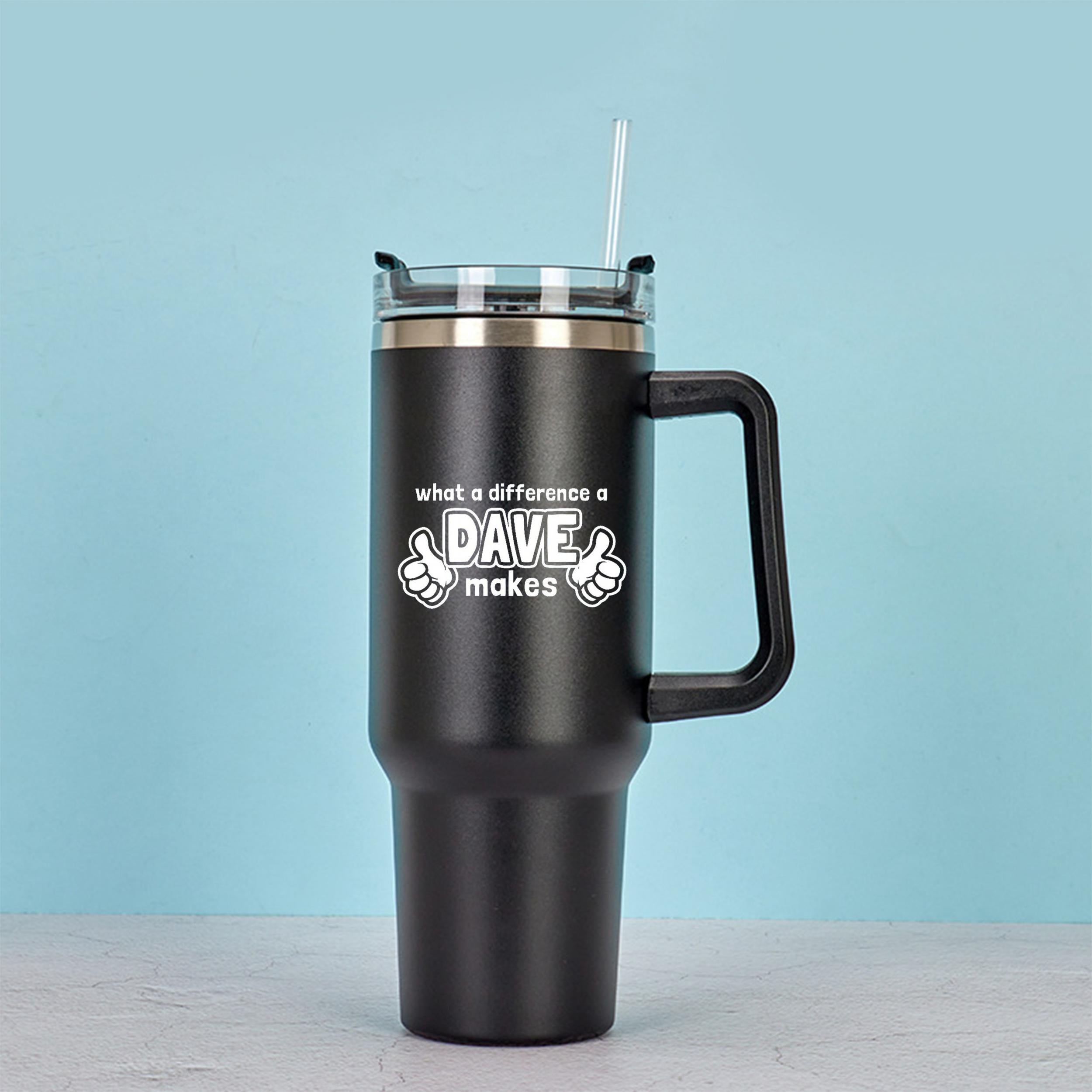 1200ml Stainless Steel Water Cup Insulated Bottle With Handle & Straw