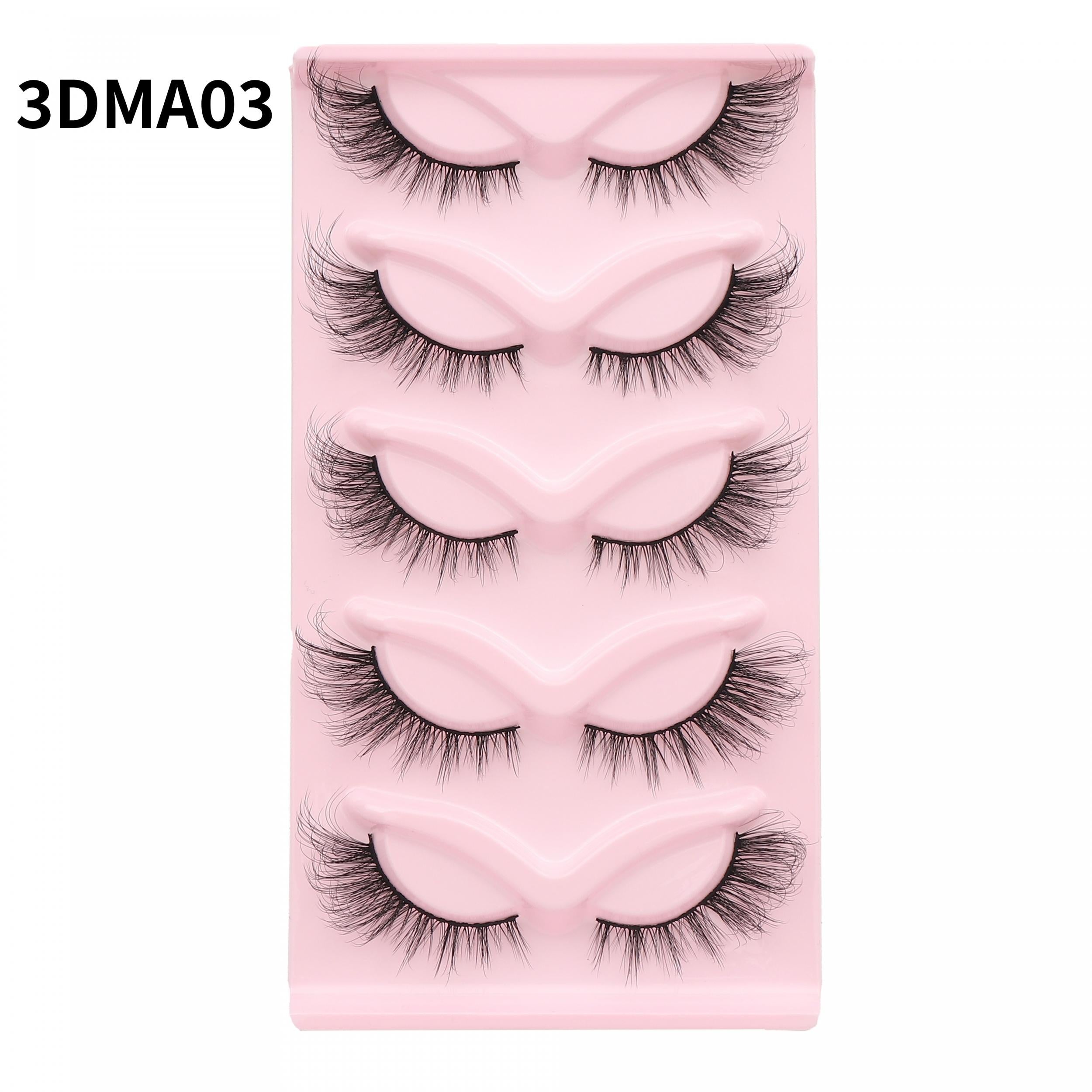 Fluffy 3D Wispy Strips Lashes False Eyelashes Natural Look