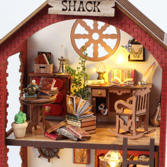 DIY Tiny House Kit Magic Book Store Crafts Gift For Adults Model Building