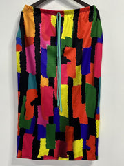  Solid Short Sleeve One Shoulder Top & Tie Dye Skirt Outfit