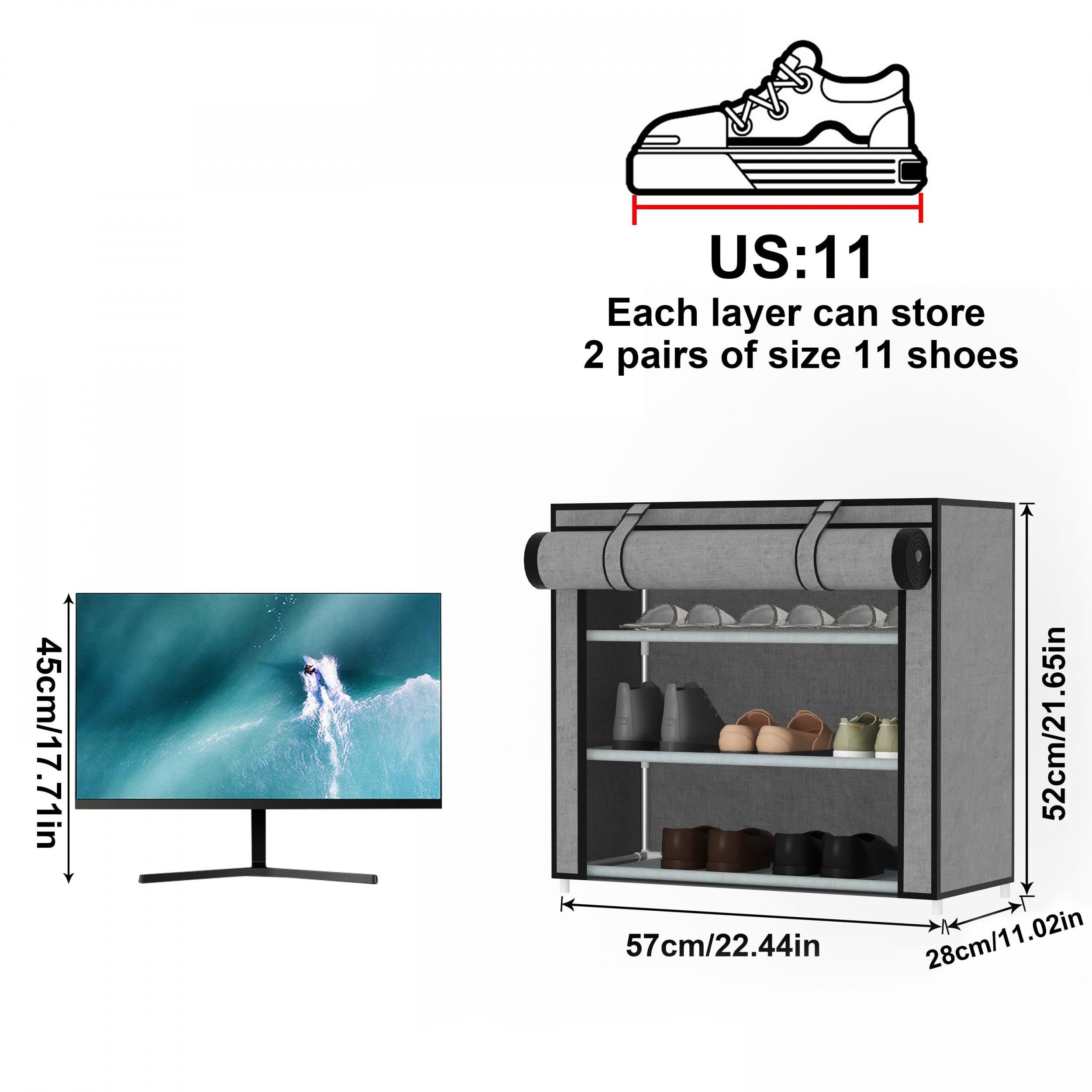Dustproof Shoes Storage Rack Standing Shoes Rack