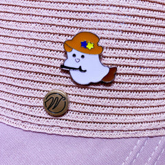 Magic Little Ghost Brooch Cartoon Japanese Clothing Bag Pin