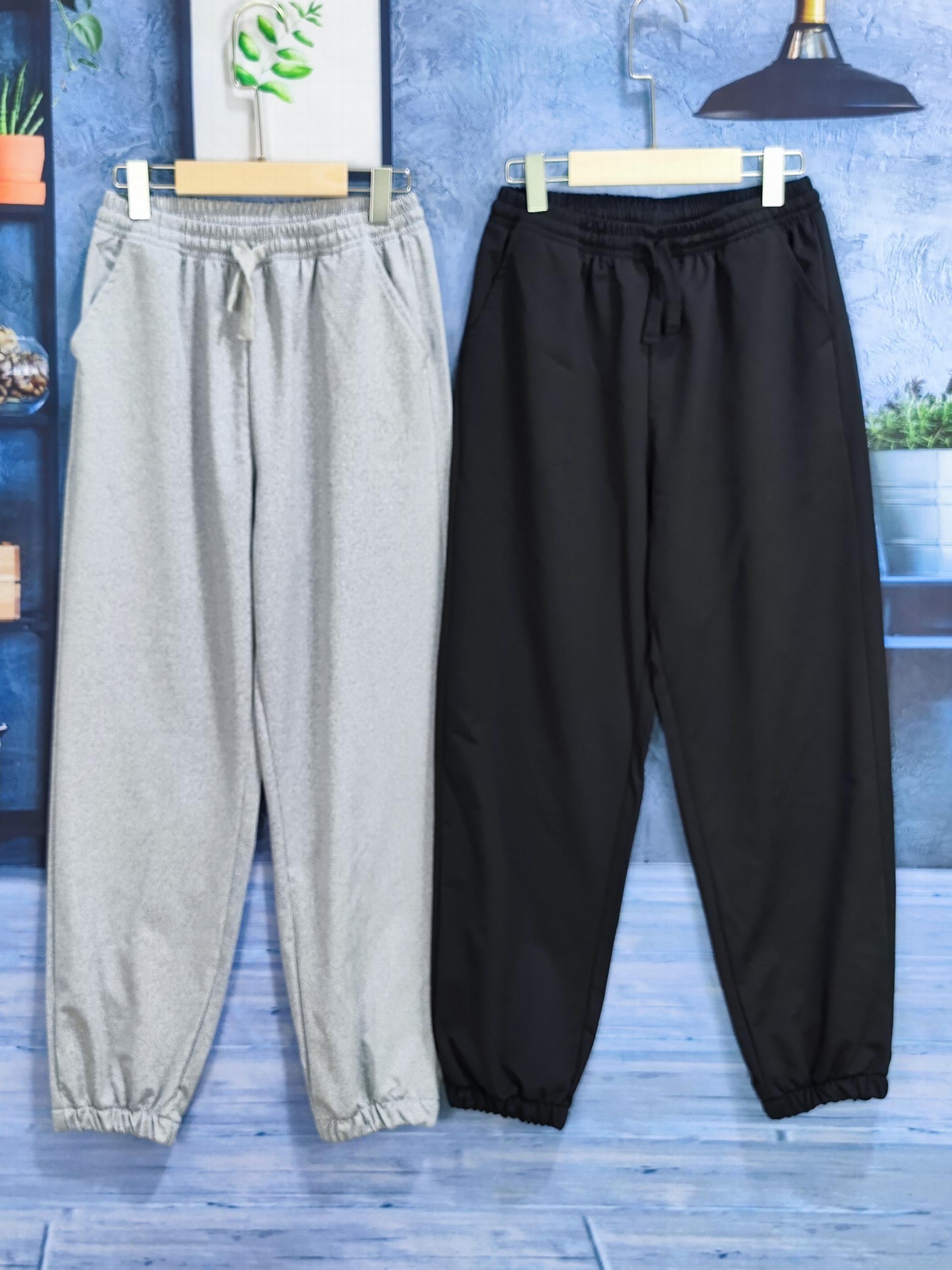2pcs Boys Casual Solid Long Pants for Spring Summer Autumn