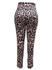  Leopard Print High Rise Skinny Leggings