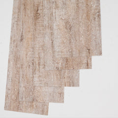 10pcs Wood Grain Peel And Stick Floor Tile 0.6mm Waterproof Coverings