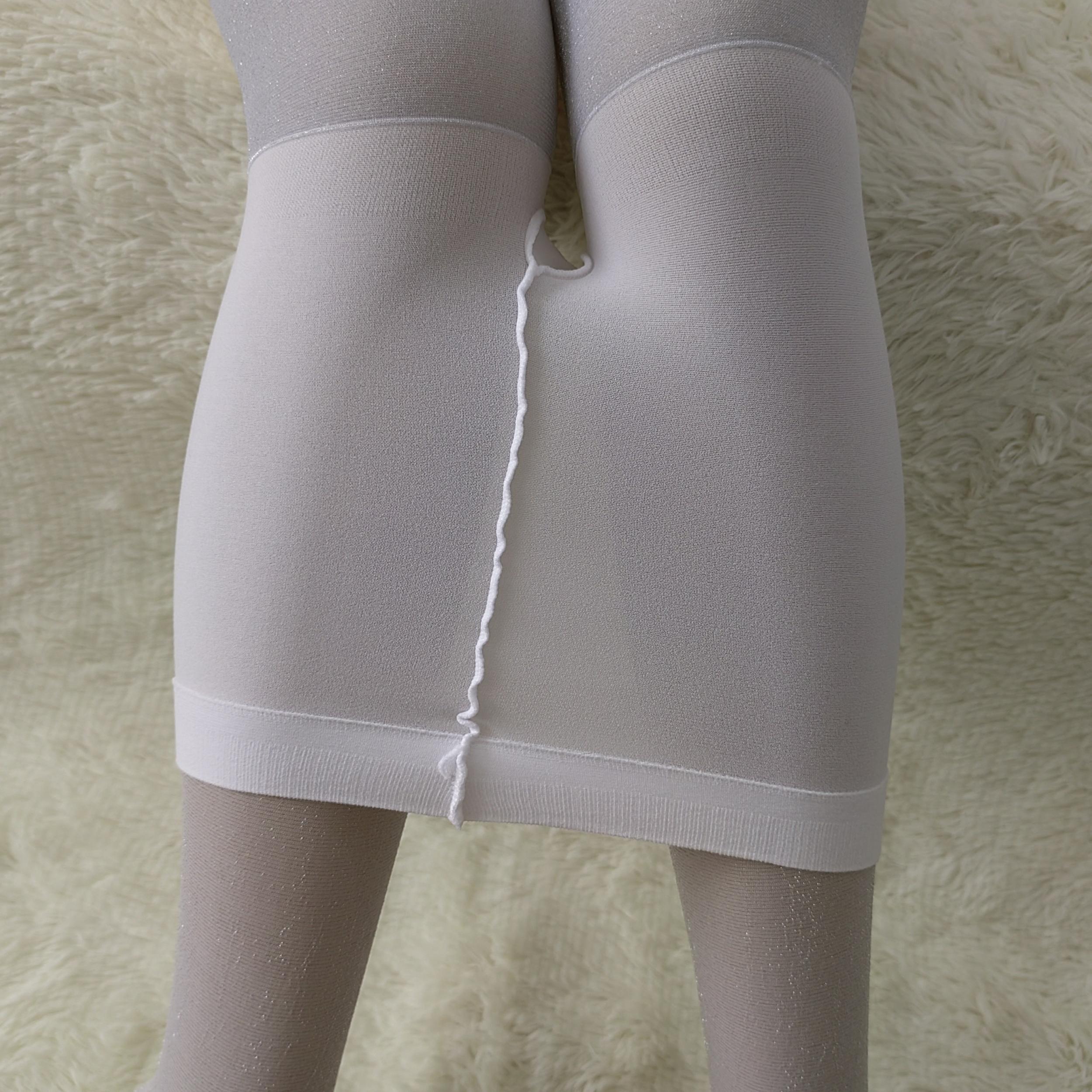 3 Pack High Waist Opaque Elastic Tights Slim Footed Pantyhose