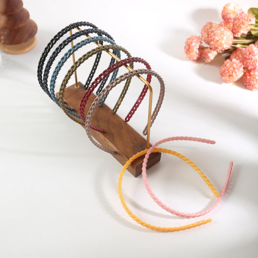 Plastic Wavy Hair Hoop Bright Head Hoop Hair Accessories