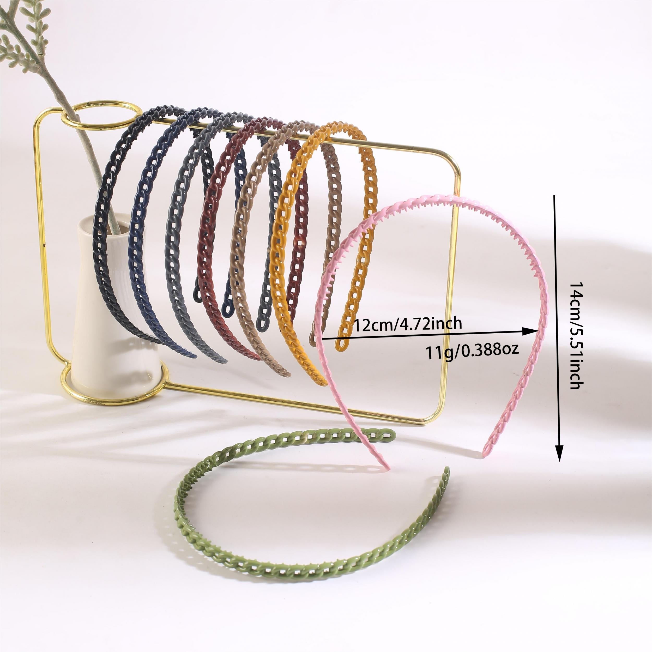 Plastic Wavy Hair Hoop Bright Head Hoop Hair Accessories