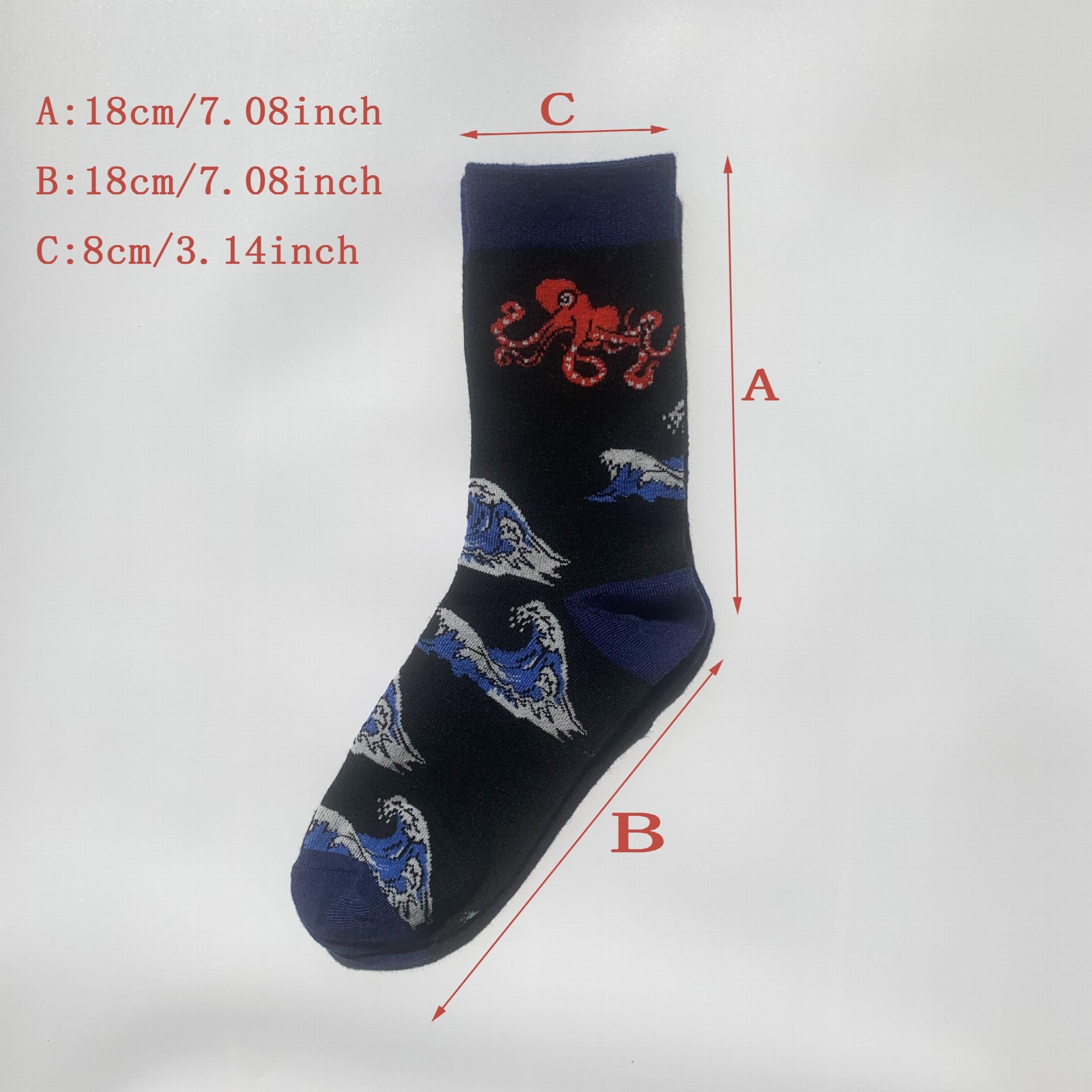 Cute Animal Print Socks for Women, Comfy Mid Tube Stockings