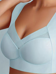 Breathable Mesh Wireless Bra Push Up Tank Lingerie