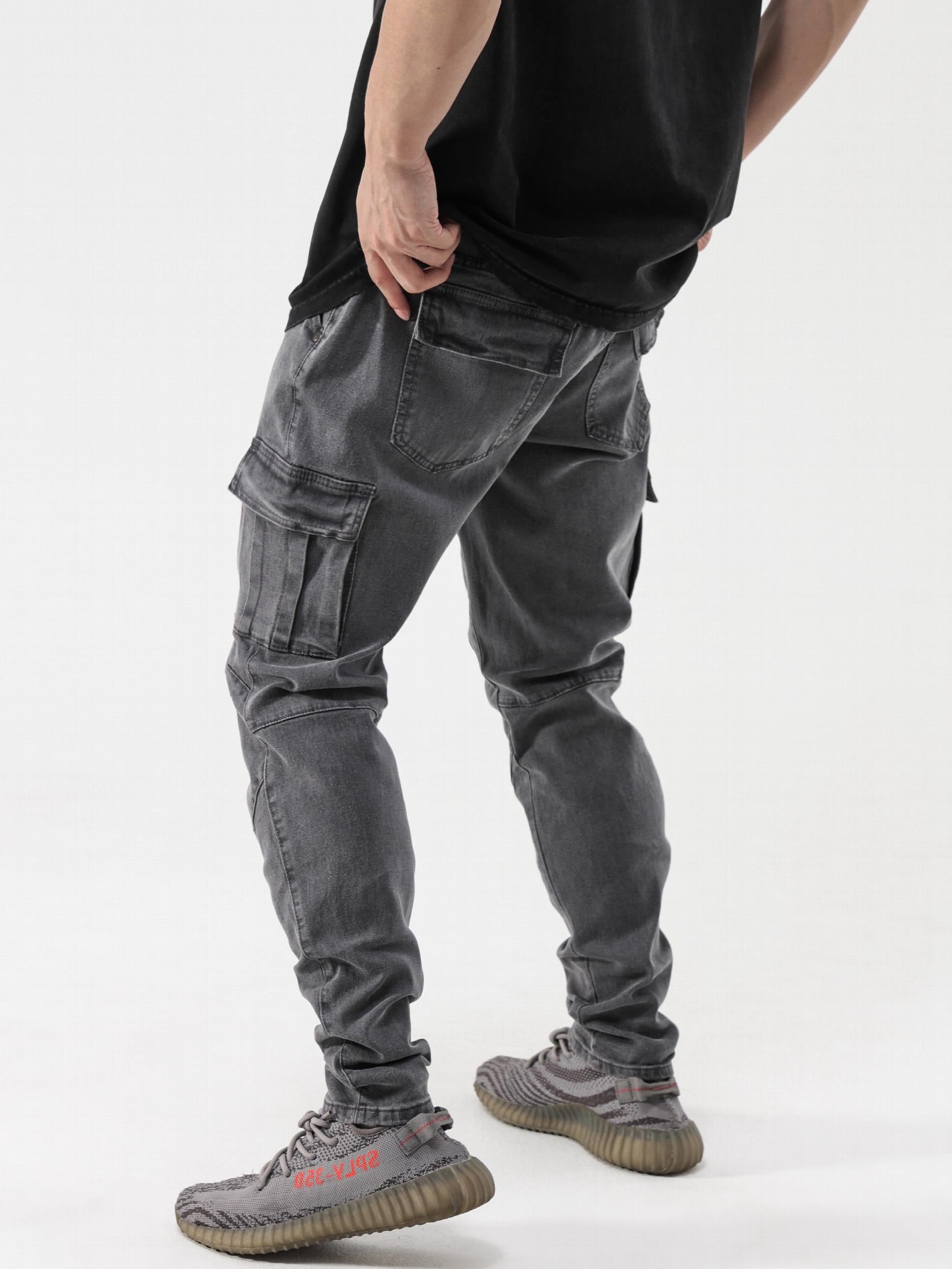 Men's Slim Fit Stretch Denim Jeans with Pocket