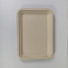 50pcs 35 Biodegradable Paper Plates Heavy Duty Sugarcane Platter for BBQ Picnic
