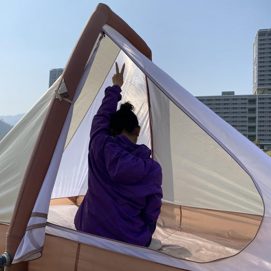 Inflatable Double Layer Tent for Camping & Travel
