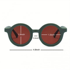 Kids Macaroon Round Sunglasses UV400