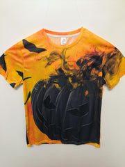 Evil Pumpkin Graphic Men's T-shirt for Halloween