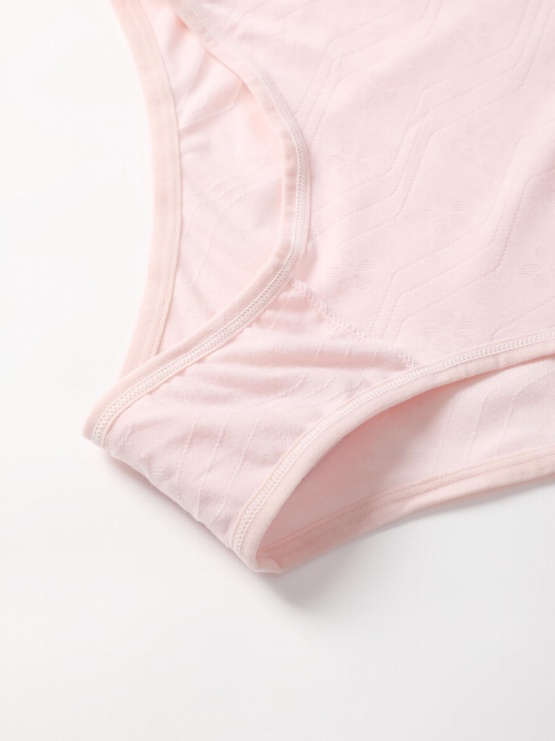 5 Pack Plus Size Seamless Solid Textured Soft Briefs Set