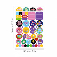 Planner Sticker Pack 1200PCS Month DIY Set