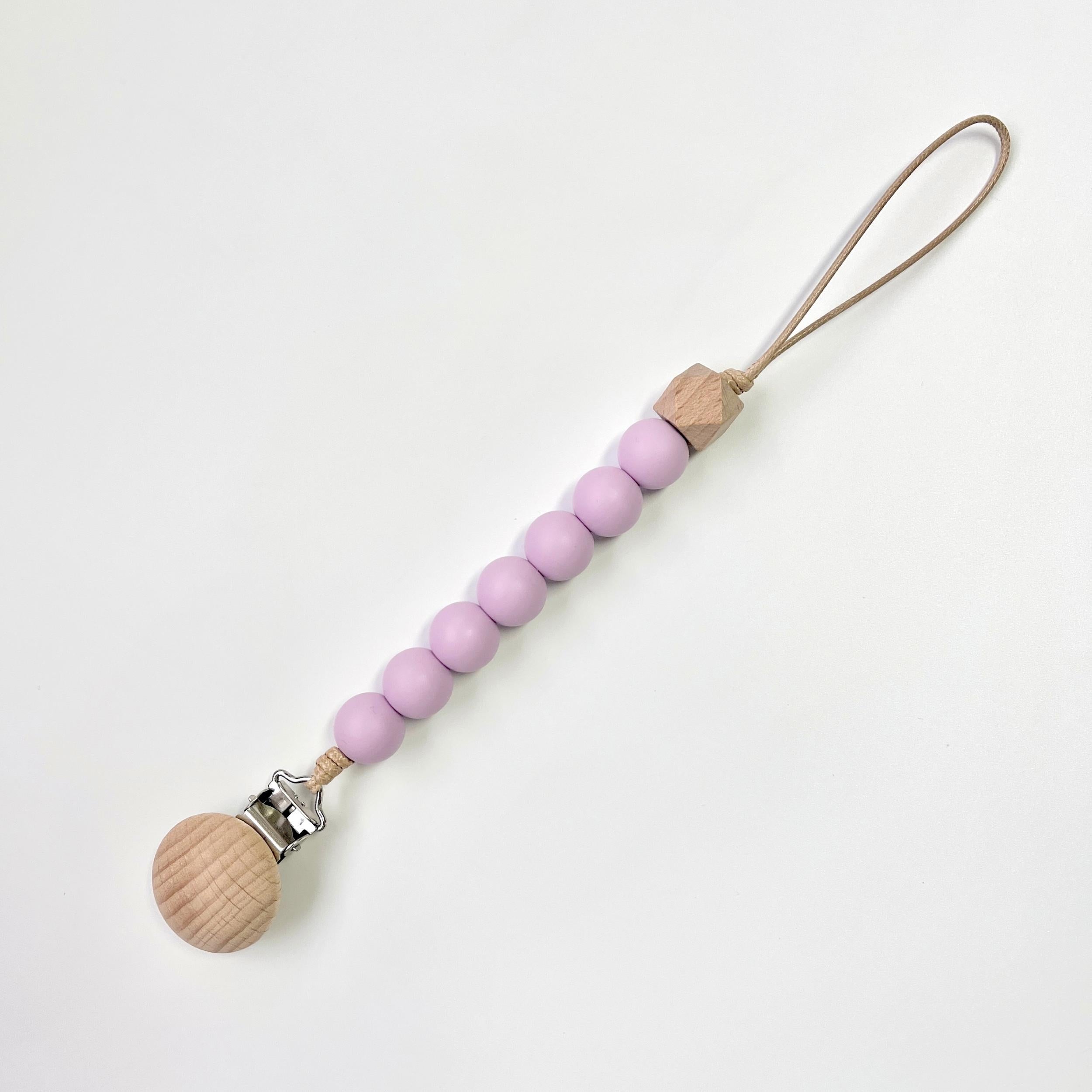 Wooden Octagonal Pacifier Chain Pacifier Holder Baby Gift
