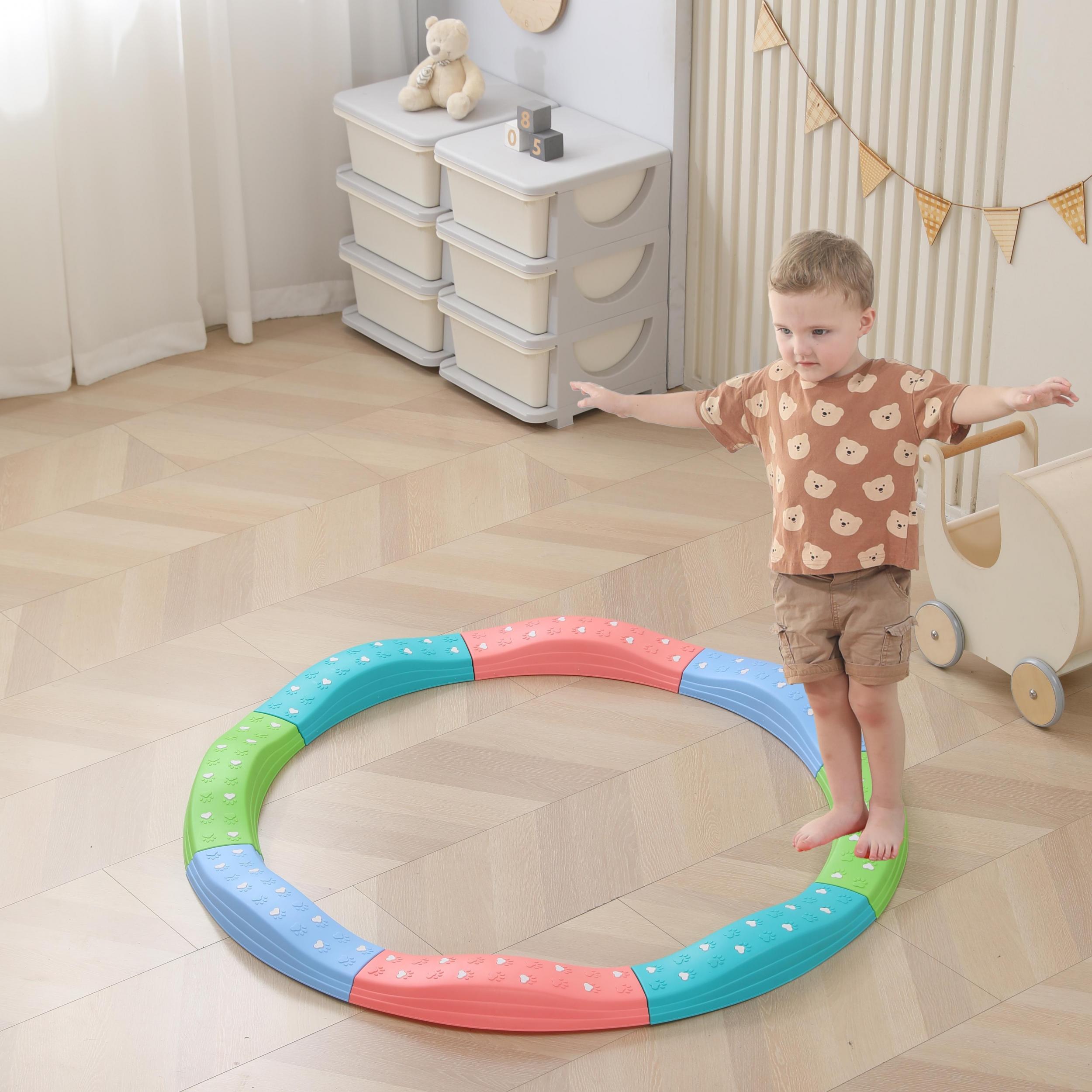 4pcs Colorful Balance Beam Set - Improve Balance Strength and Coordination
