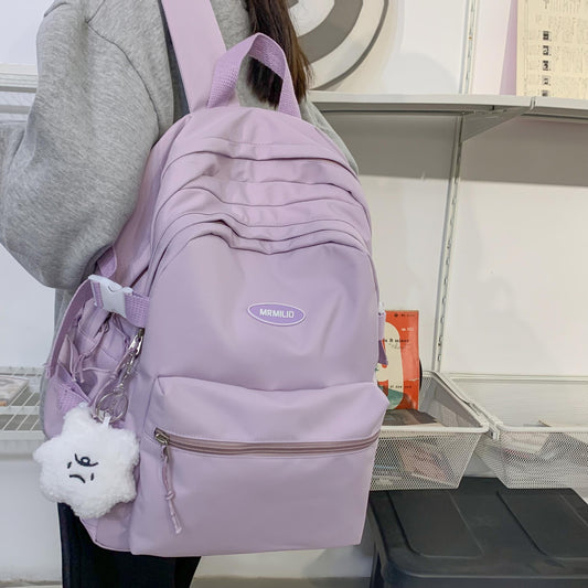 Multi-pocket Student Backpack School Bag For Teenage Girls Boys
