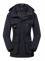 3 in 1 Outdoor Fleece Detachable Winter Jacket Women's Clothing