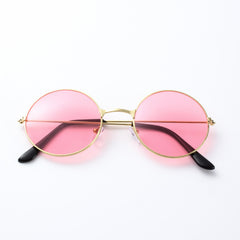Vintage Round Ink Glasses Hip Hop Party Sunglasses Men Women