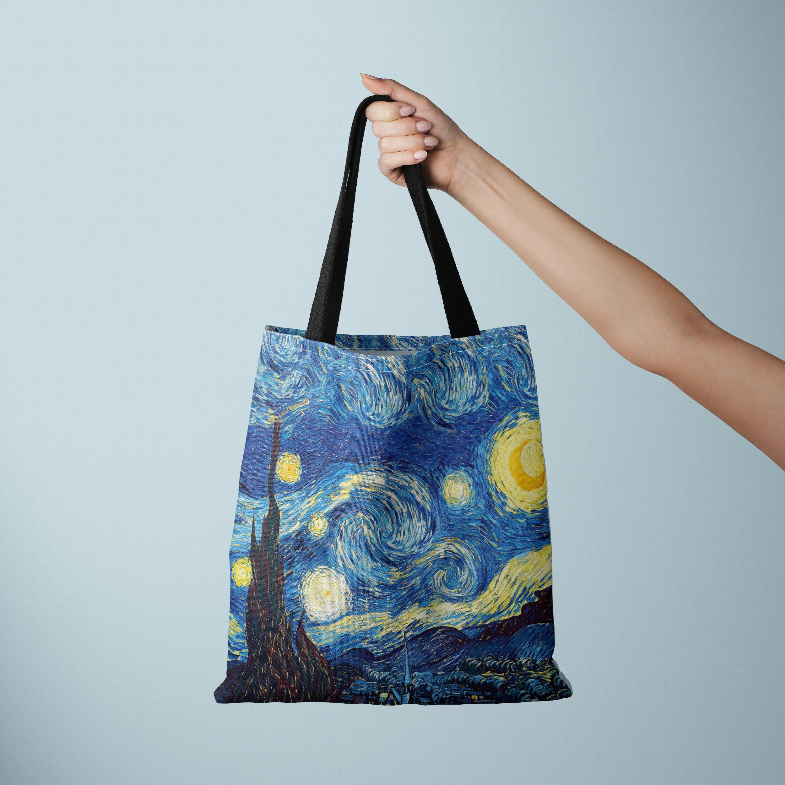 Van Gogh Inspired Sunflower Canvas Bag Painting