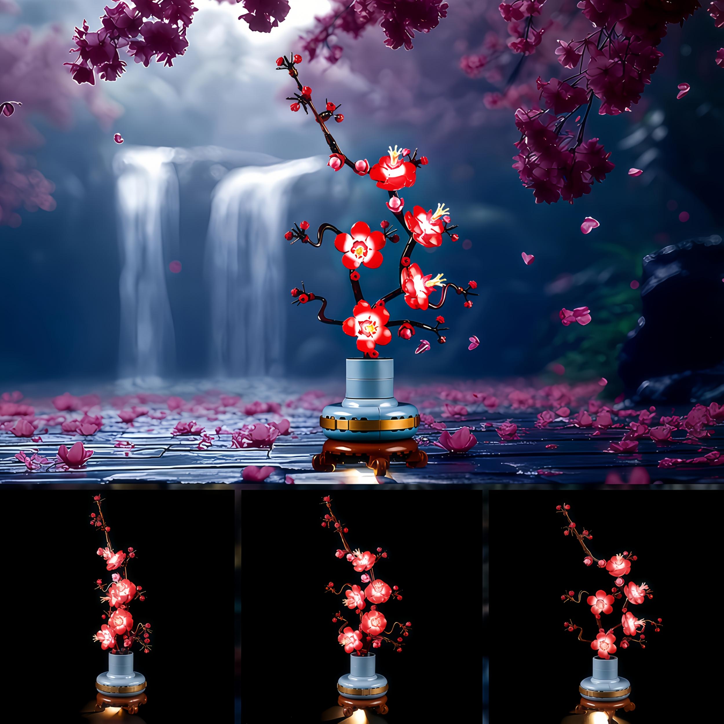 LYBCAXISE Mini LED Lights for 10369 Plum Blossom Light