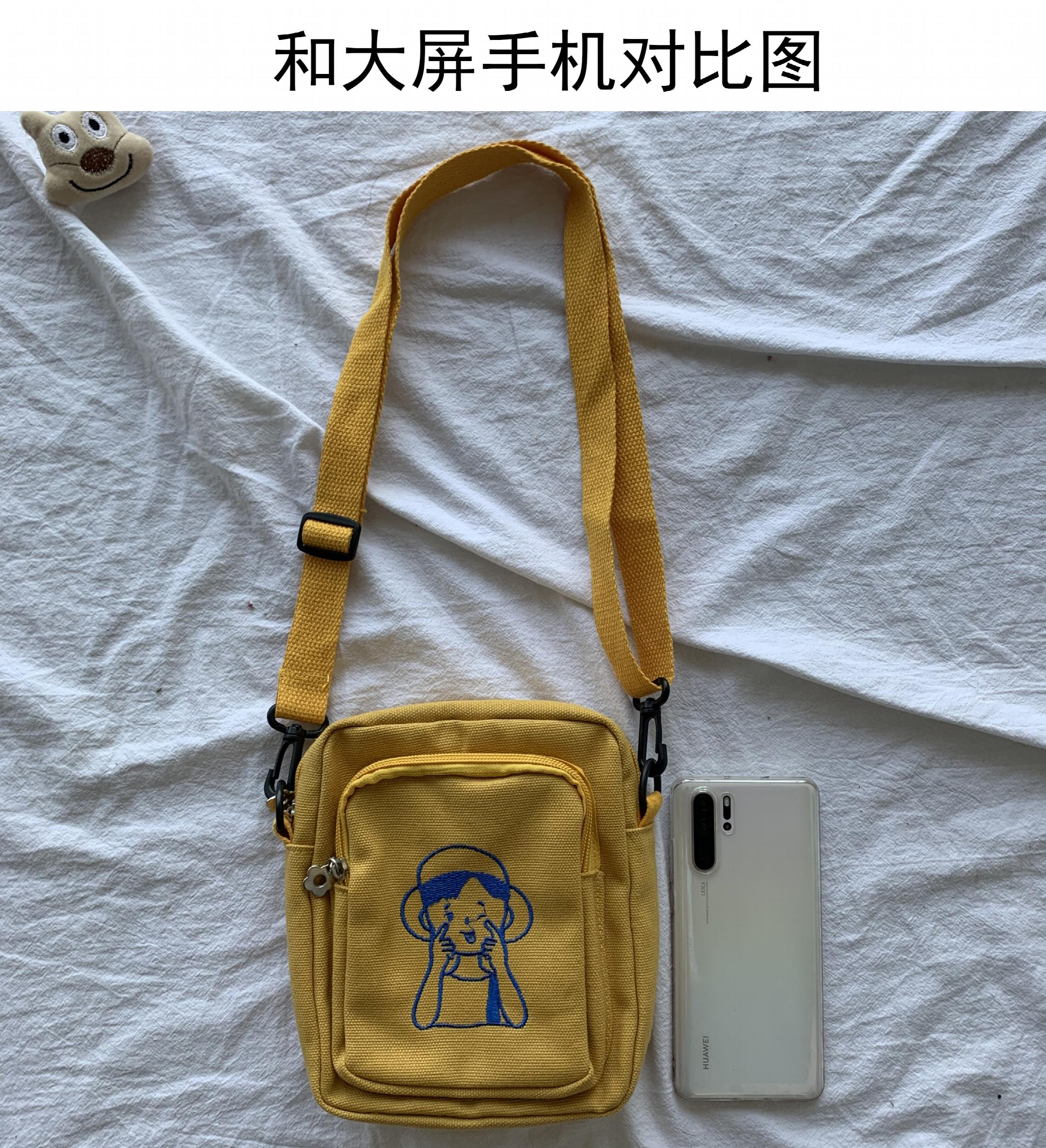 Japanese Style Canvas Messenger Bag for Women