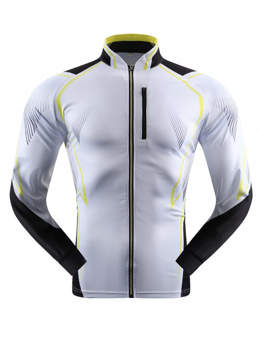Men's Sun Protection Jacket Quick Dry Long Sleeve Rash Guard