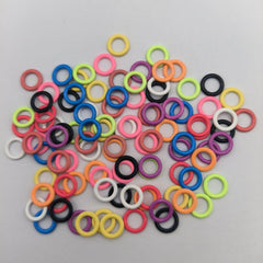 100pcs Colorful Ring Stitch Markers for Knitting and Crochet