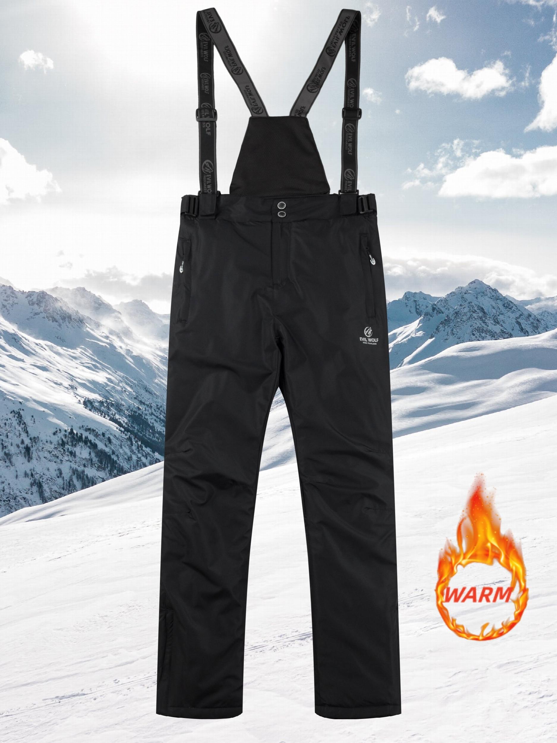 Men's Winter Thick Trouser & Suspenders Ski Wear