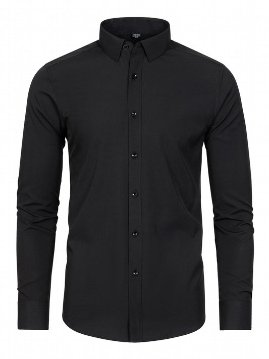 Men's Formal Button Up Shirt for Business Occasion