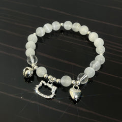 Boho Cat Head Quartz Bracelet Vintage Style Jewelry for Women