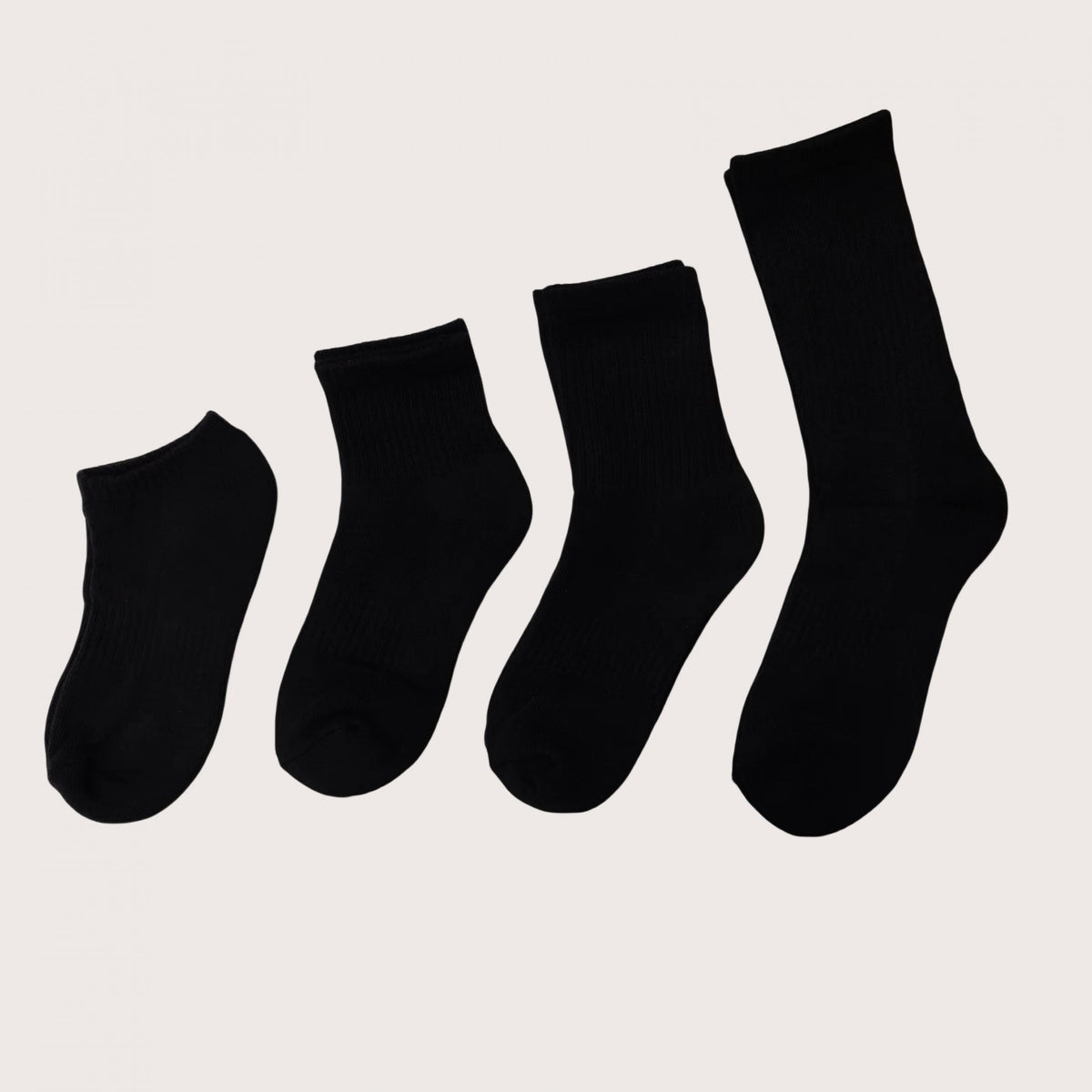 4 Pairs Cotton Socks for Men and Women