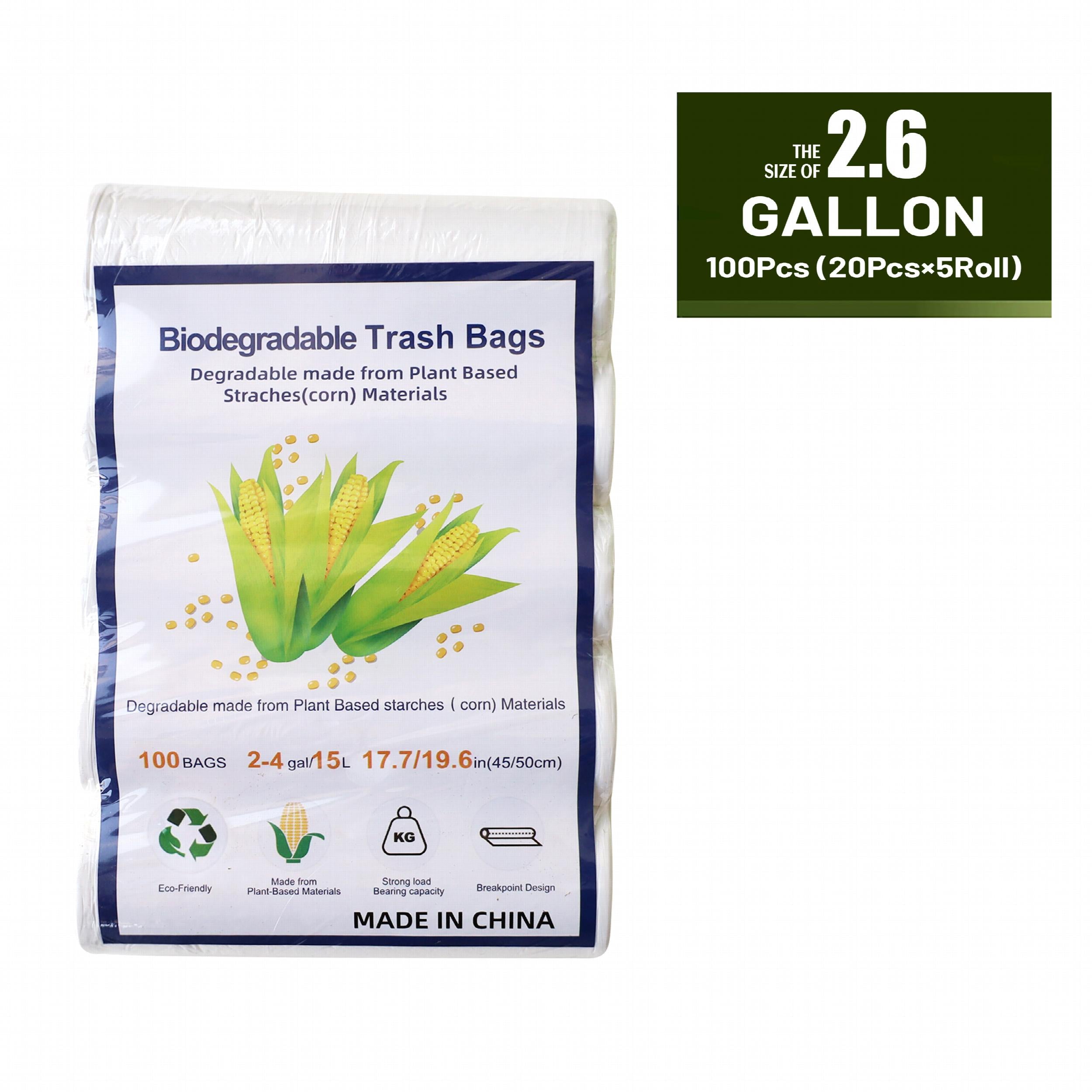 Eco Friendly Disposable Garbage Bags Grass Green Thickened - 120pcs