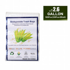 Eco Friendly Disposable Garbage Bags Grass Green Thickened - 120pcs