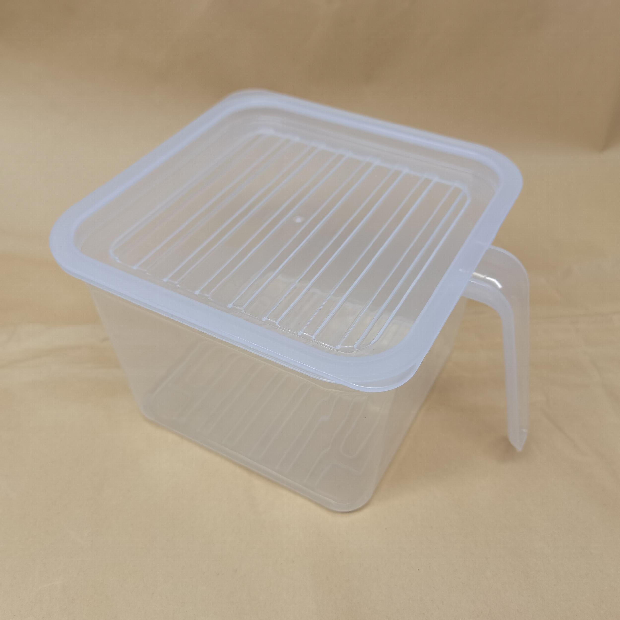 Clear Plastic Drawer Refrigerator Storage Box with Lid for Fresh Keeping