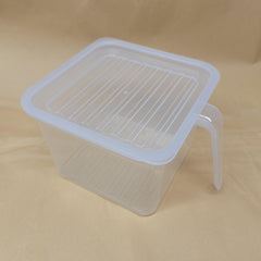 Clear Plastic Drawer Refrigerator Storage Box with Lid for Fresh Keeping