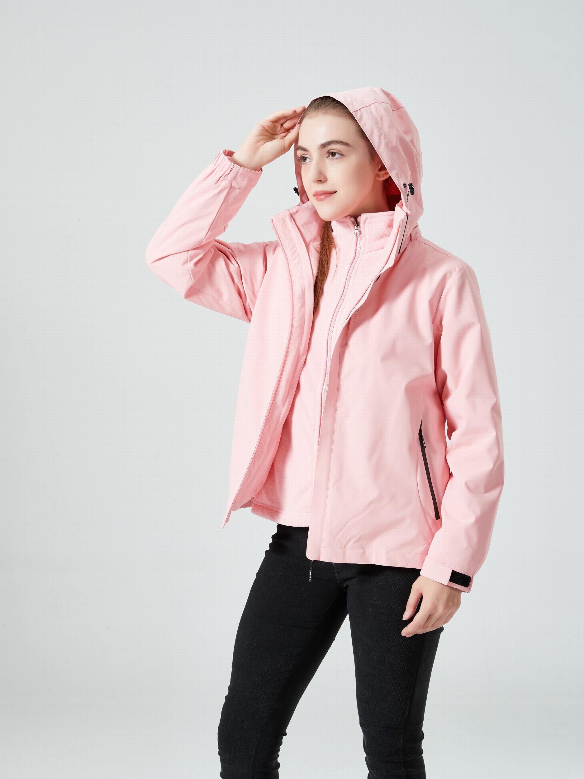 Women's 3-in-1 Outdoor Jacket, Thermal, Waterproof, Hardshell with Fleece