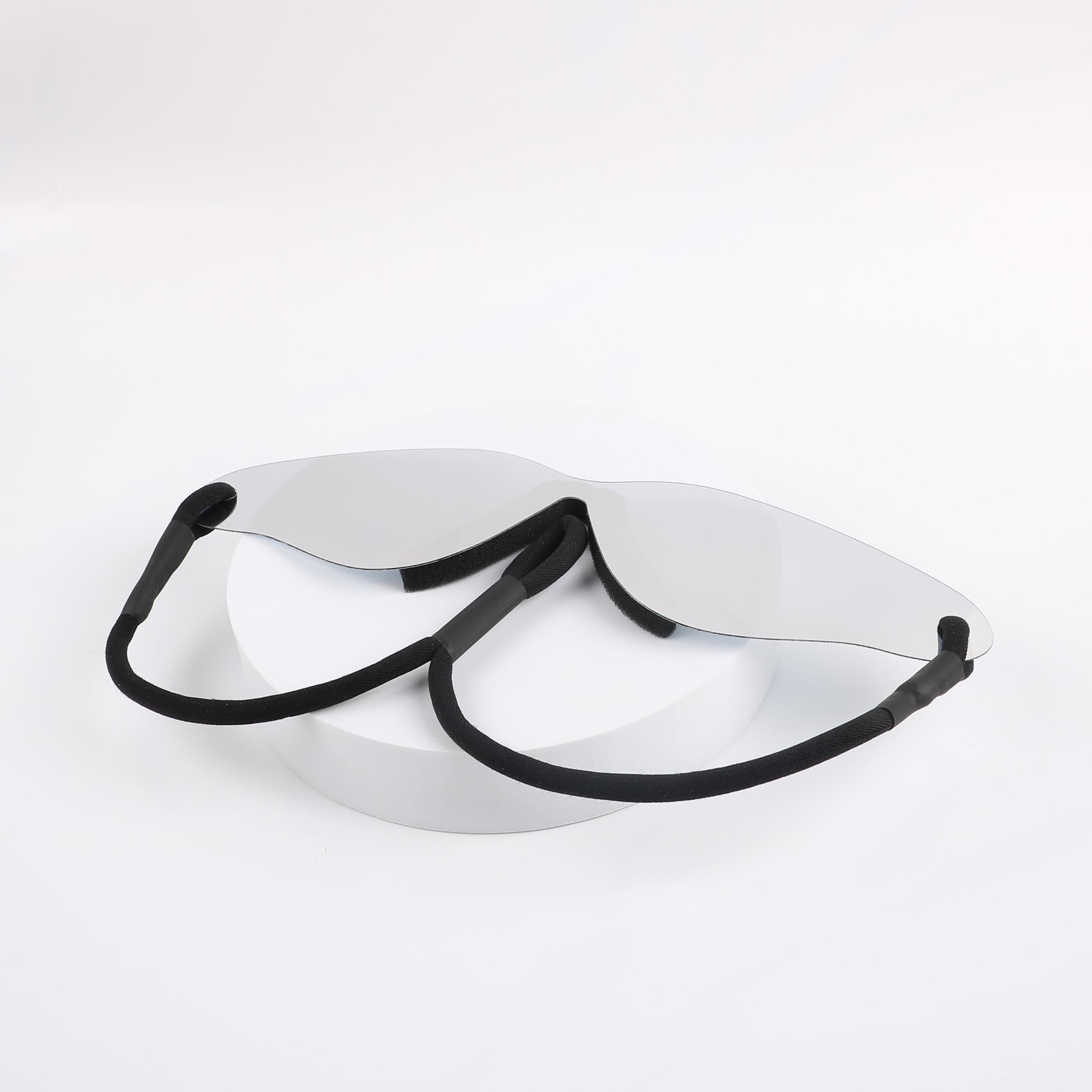 Y2K Wrap Around Sunglasses Mirror Lens Glasses Futuristic Party Shades UV400