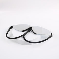 Y2K Wrap Around Sunglasses Mirror Lens Glasses Futuristic Party Shades UV400