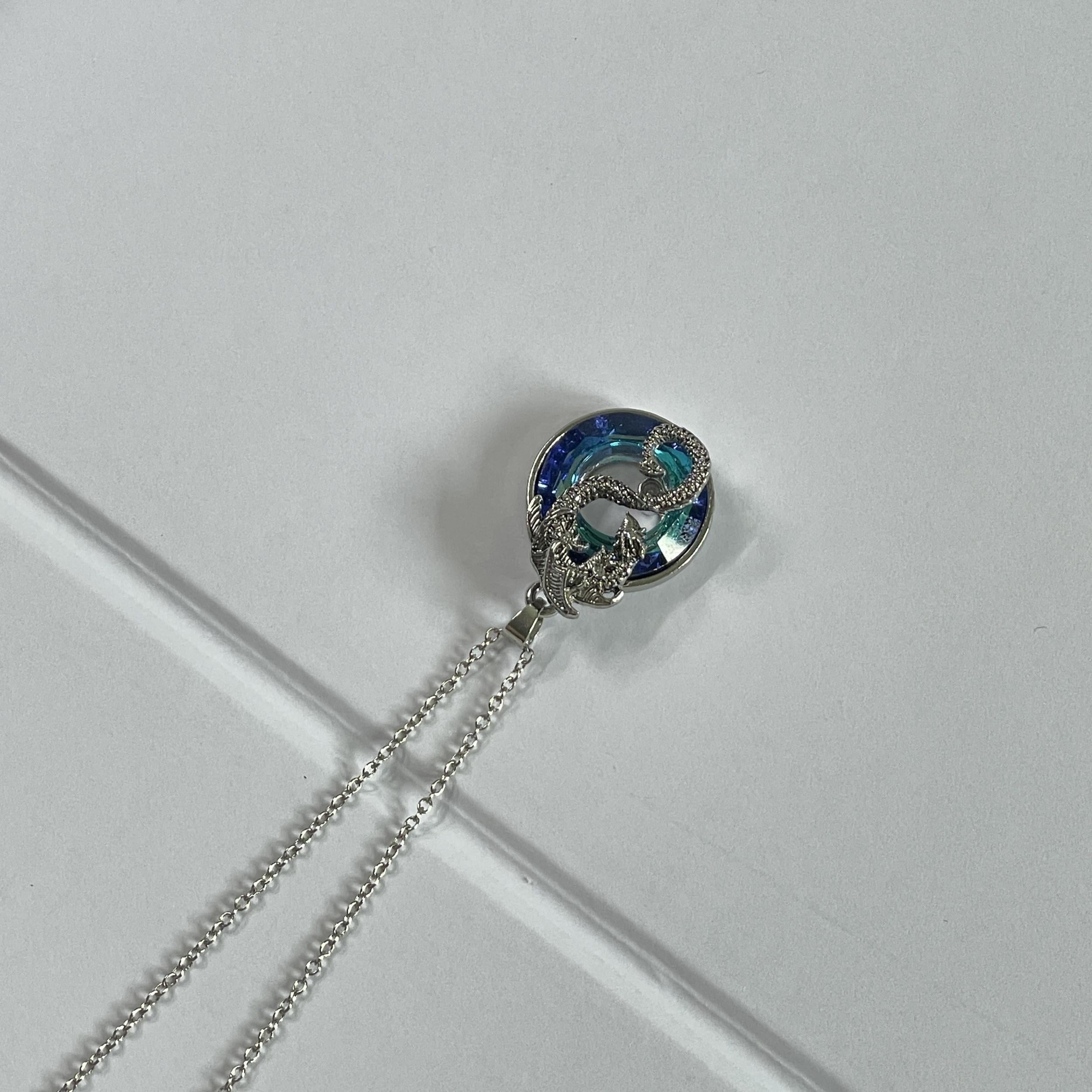 Dragon Scale Pendant Necklace Retro Style Gift for Men & Women