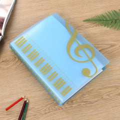 Music Score Book A4 Folder Stave Piano Insert Clip