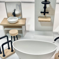 1:12 Dollhouse Bathroom Set for Realistic Detail