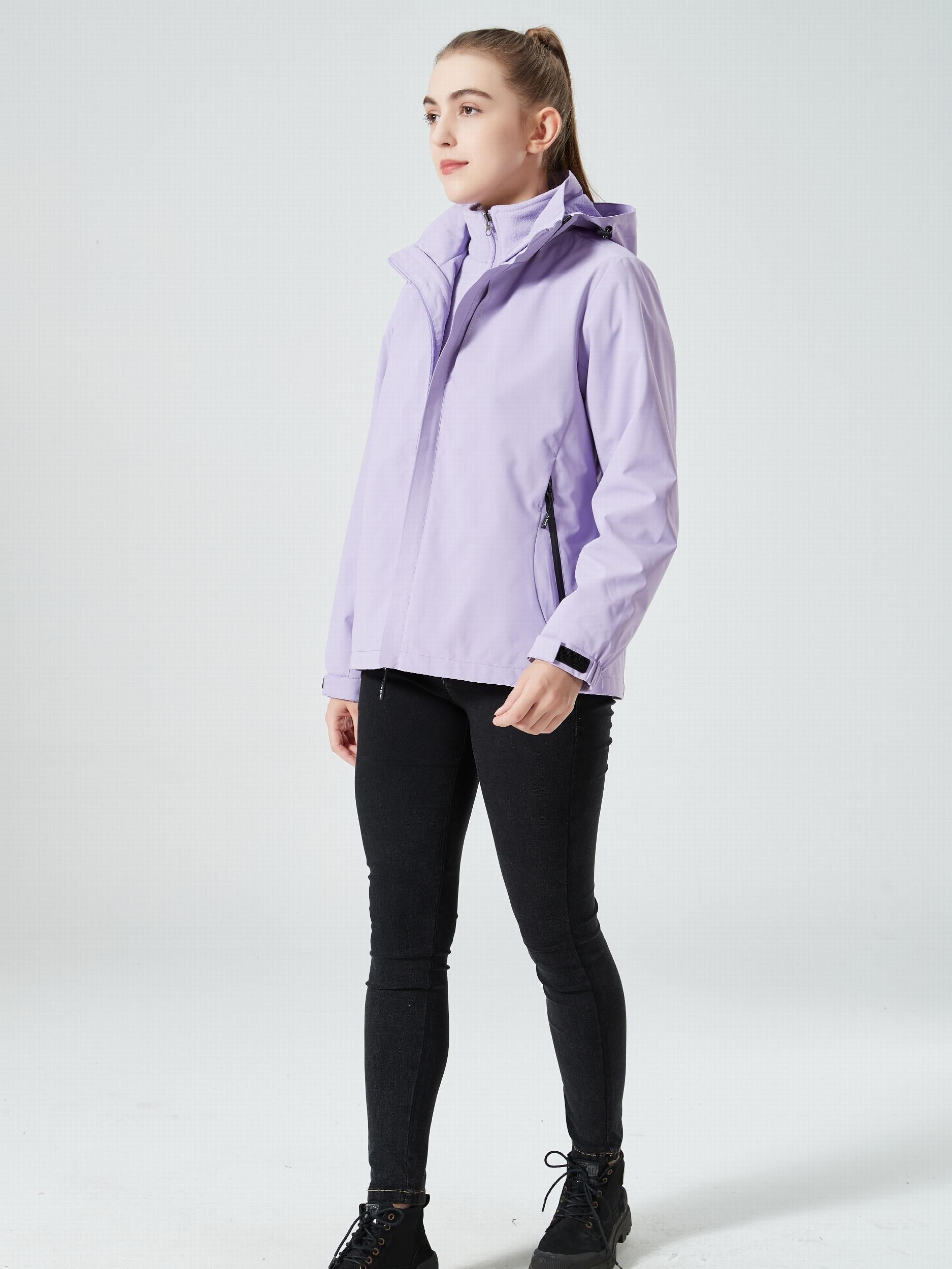 Women's 3-in-1 Outdoor Jacket, Thermal, Waterproof, Hardshell with Fleece