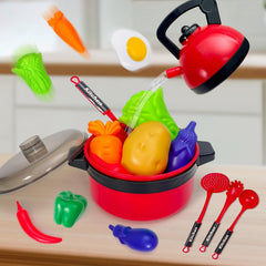 Kids Toy Kitchen Set for Pretend Cooking Ideal Learning Gift for Boys And Girls